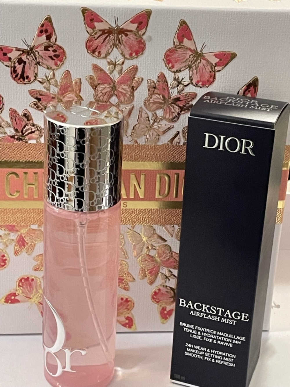 New Release Dior Backstage Airflash Mist Makeup Set Spray 24h Wear& Hydration - Picture 2 of 9
